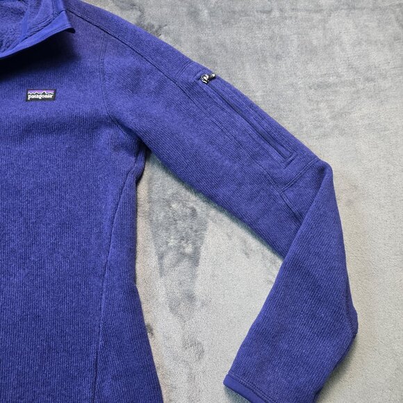 Patagonia Sweater Womens XS Purple Better Sweater 1/4 Zip Fleece Pullover Layer - Picture 5 of 11